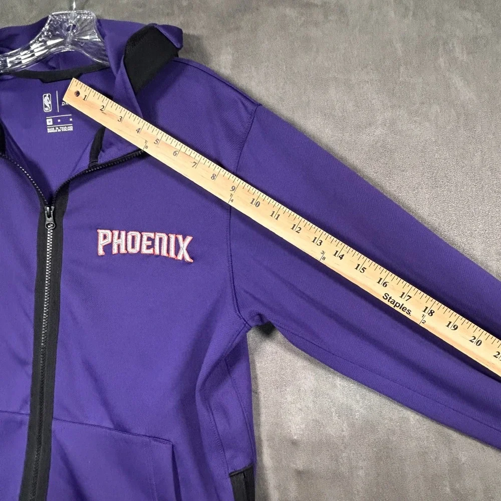 Nike NBA Phoenix Suns Showtime Full-Zip Hoodie Mens Medium Purple Dri-FIT Jacket